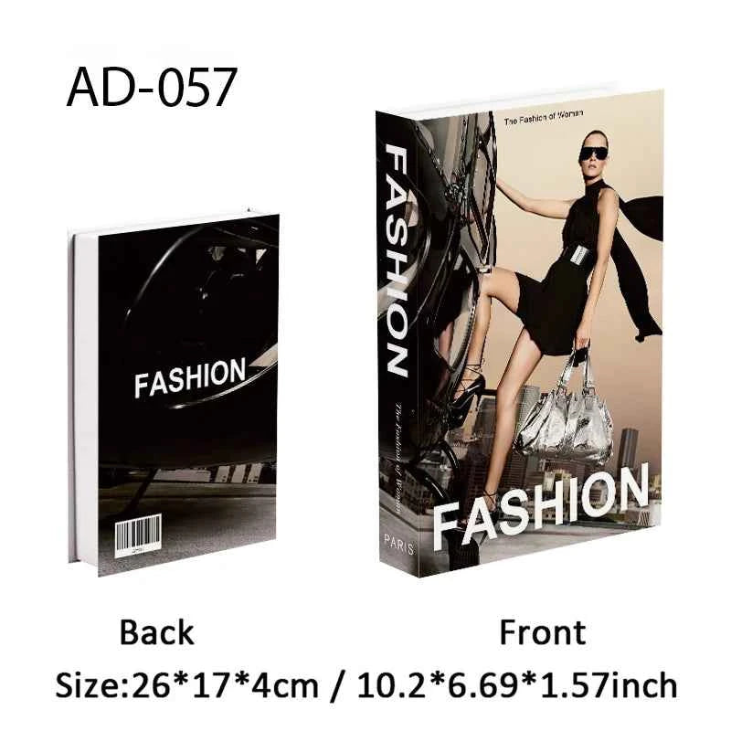 Paris Fashion Black & White Decorative Fake Books – Coffee Table Decor