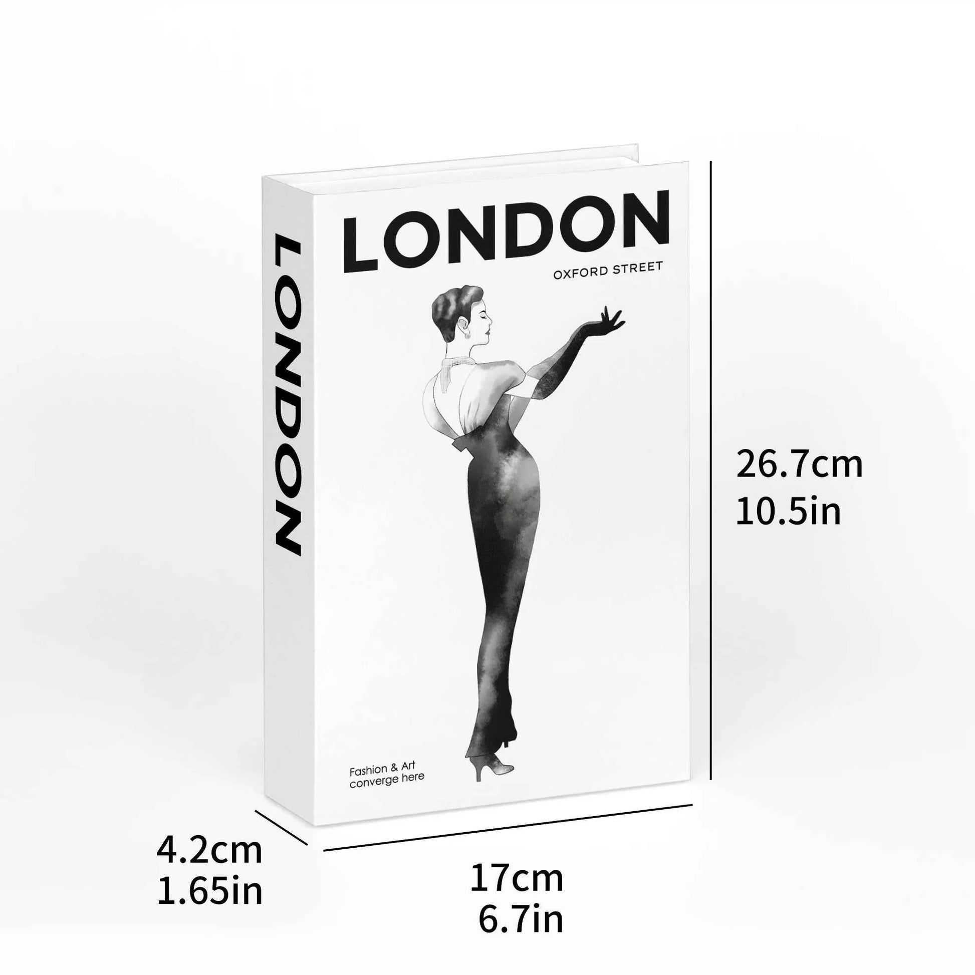 Fashion City Decorative Fake Books – Paris, London, New York Display