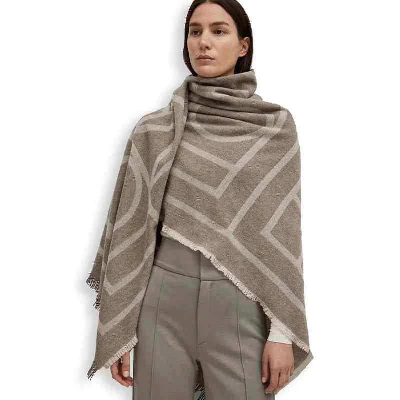 Luxury Cashmere Plaid Scarf – Stylish Four-Season Wrap