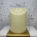 Flameless LED Flickering Tea Light Candles - Battery Powered Christmas Decor