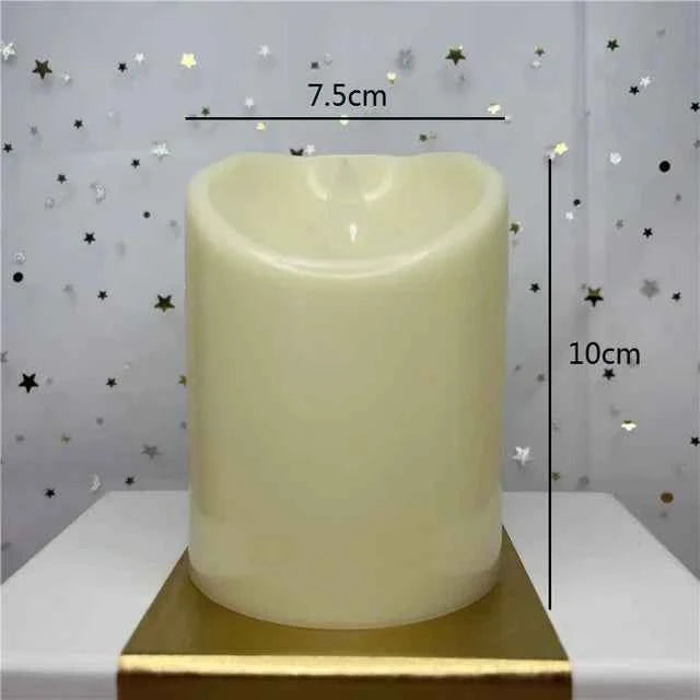 Flameless LED Flickering Tea Light Candles - Battery Powered Christmas Decor