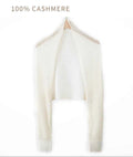 Spring Silk Cashmere Shawl – Lightweight Openwork Wrap with Sleeves
