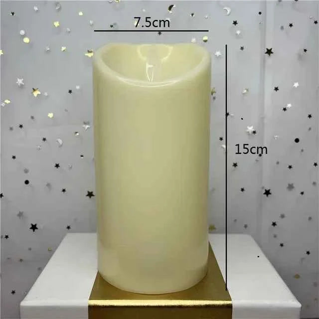 Flameless LED Flickering Tea Light Candles - Battery Powered Christmas Decor