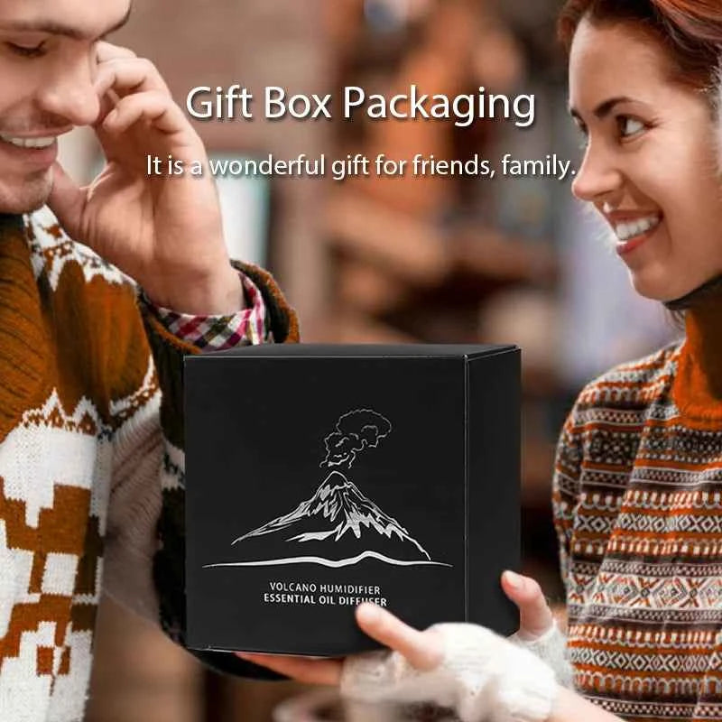 Volcanic Aroma Diffuser - Portable USB Humidifier & Night Light