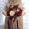 Romantic Silk Rose Bouquet – Timeless Wedding & Home Decor