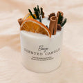 Organic Soy Wax Scented Candle - Handmade with Dried Flowers & Pure Oils