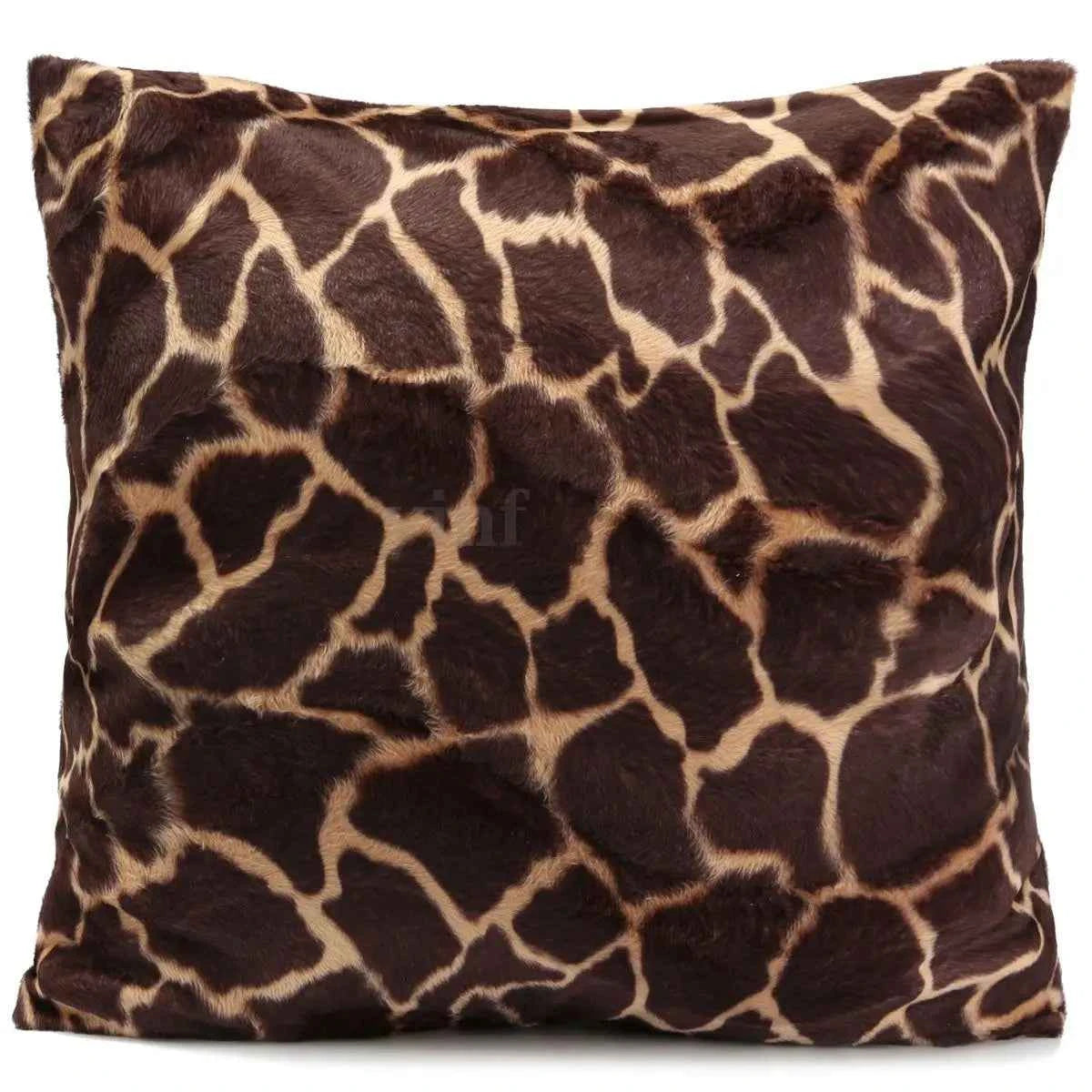 Leopard Animal Pattern Velvet Cushion Cover – Soft Decorative Pillowcase