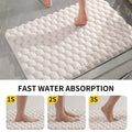 Granular Plush Memory Foam Bath Mat – Soft, Absorbent, and Non-Slip Comfort