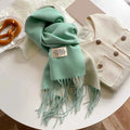 Warm Winter Cashmere Scarf – Fashionable Double-Sided Shawl Wrap