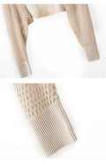 Spring Silk Cashmere Shawl – Lightweight Openwork Wrap with Sleeves
