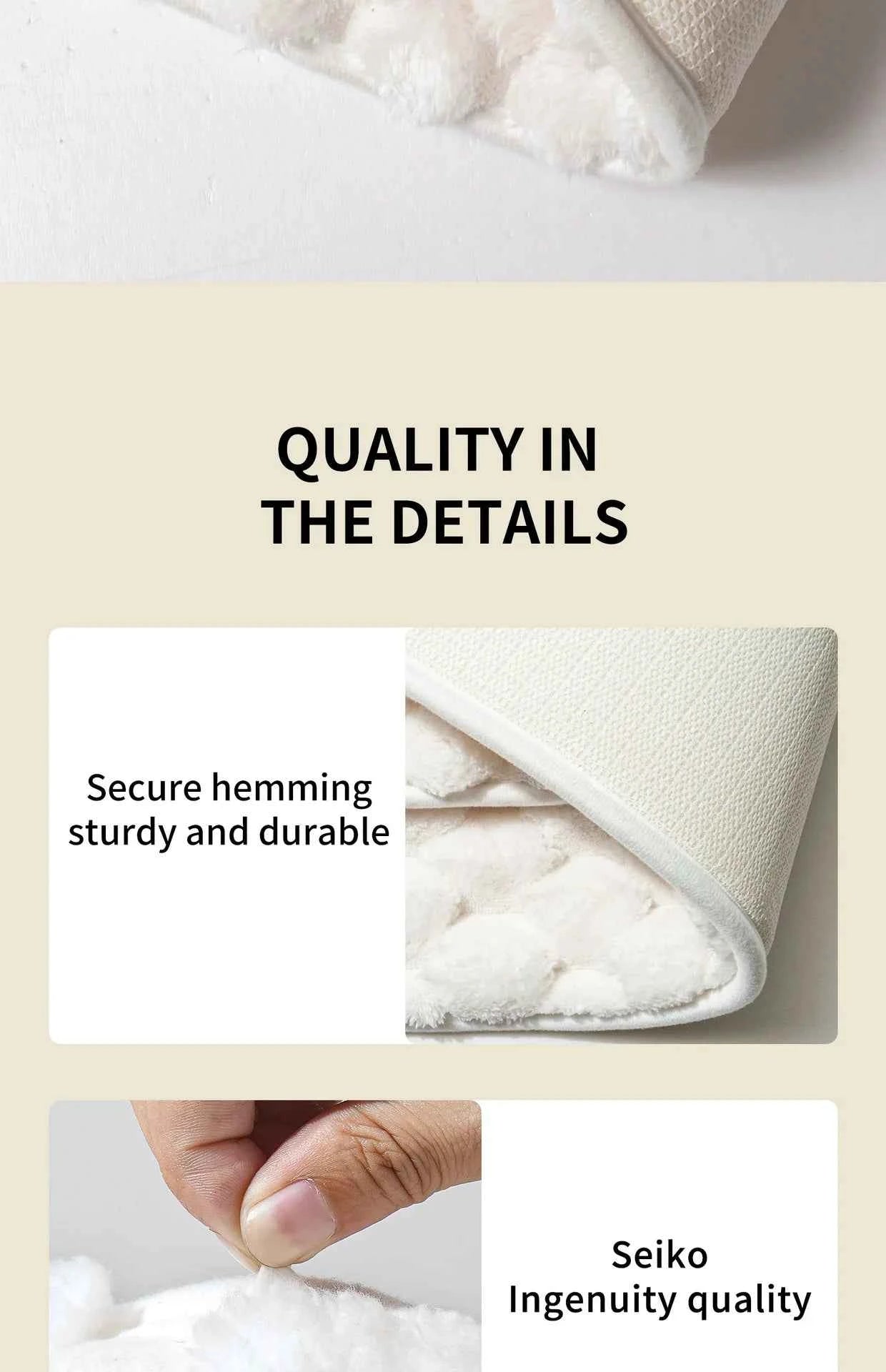 Granular Plush Memory Foam Bath Mat – Soft, Absorbent, and Non-Slip Comfort