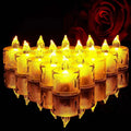 Heart-Shaped Flameless LED Tealight Candles - Battery Powered Home & Party Decor