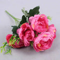 Autumn Silk Peony Bouquet – 6-Head Artificial Flowers