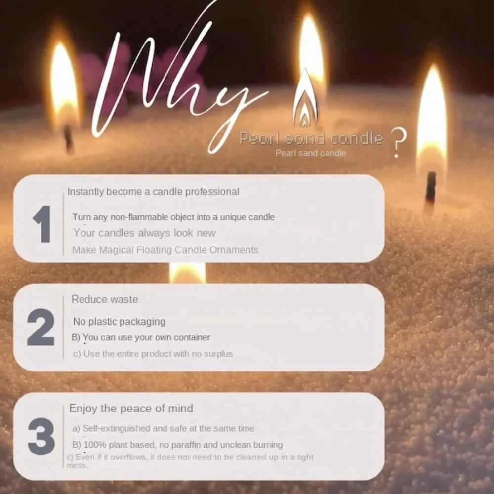 Colored Pearl Wax Candles - Non-Toxic, Reusable Home Decor
