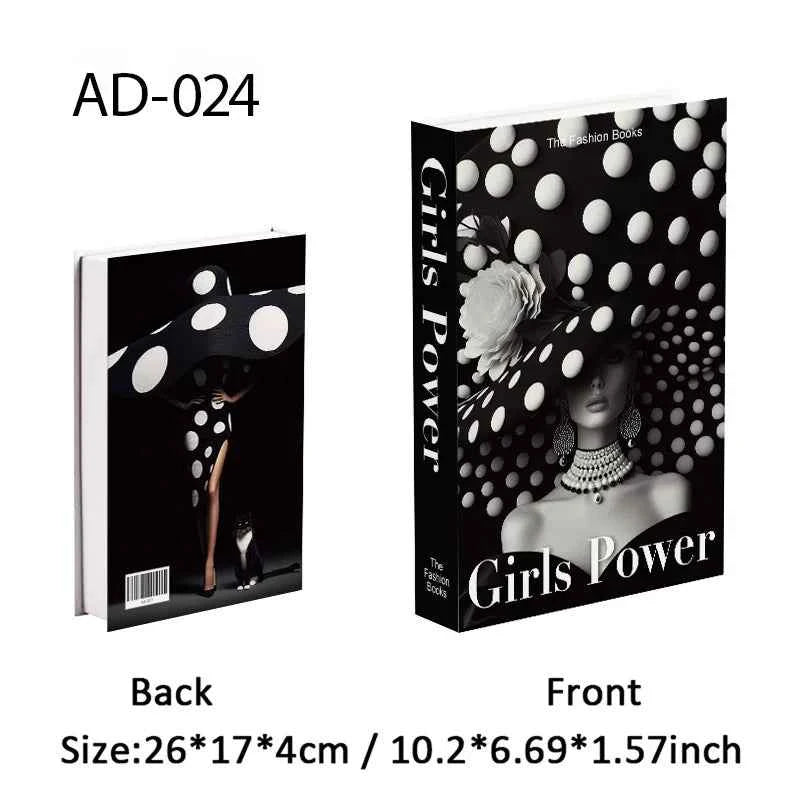 Paris Fashion Black & White Decorative Fake Books – Coffee Table Decor