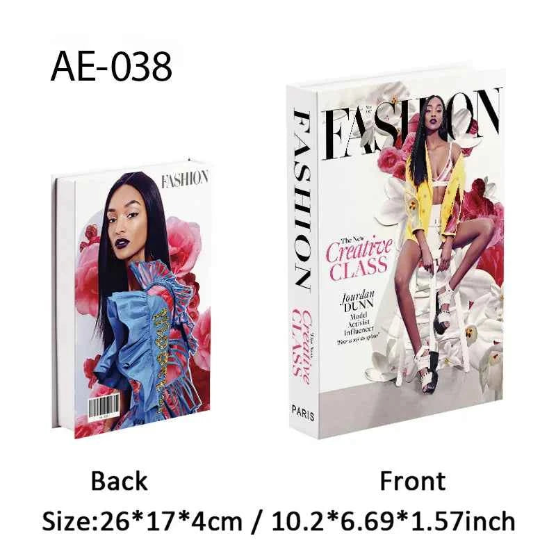 Paris Fashion Black & White Decorative Fake Books – Coffee Table Decor