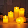Flameless LED Flickering Tea Light Candles - Battery Powered Christmas Decor