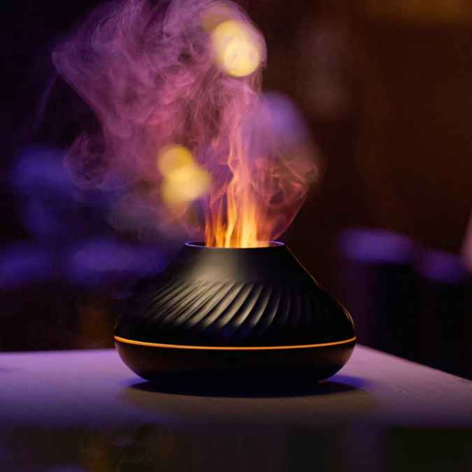 Volcanic Aroma Diffuser - Portable USB Humidifier & Night Light